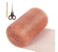 Lutte contre les souris, treillis en fil de cuivre, filet de protection contre les souris en cuivre inoxydable avec double couche, cache-trous flexibles multifonctionnels, barrière anti-limaces pour