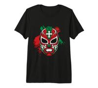 Lutteur Mexicain Mexique Indépendance Los Muertos Lucha T-Shirt Haut de Gamme