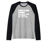 Lutteur Sportif lutteur Amateur de Lutte l'art du Pliage Manche Raglan
