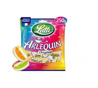 LUTTI Arlequin - Assortiment de bonbons multicolores - 250g de plaisir sucré pour petits et grands gourmands! - Lot De 4 - Vendu Par Lot