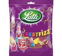 Lutti Best Fizz Bonbons, Bleu, Rose, 100G