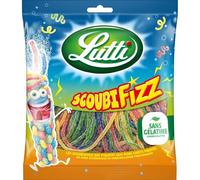 LUTTI - Bonbon Scoubifizz, Confiserie Gourmande Pétillante, Sachet 180g - Lot De 4