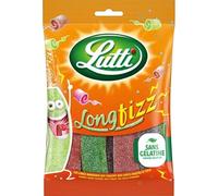 LUTTI - Bonbons Long Fizz 200G - Une explosion de douceur sucrée, format généreux de 200g pour les gourmands - Lot De 4