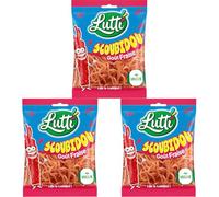 LUTTI Bonbons Lutti Scoubidou Fraise - 200g (Lot de 3)