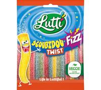 LUTTI Scoubidou Fizz Twist 100g Bonbons Goût Fruits Acidulés