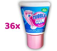 Lutti Tubblegum Fruit, tubes de chewing-gum (36 tubes par boîte)