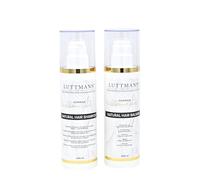 LUTTMANN® Natural Hair Shampoo + Natural Hair Balsam Set 200 ml chacun - perruques de remplacement - soin intensif pour perruques en cheveux naturels, postiches et extensions