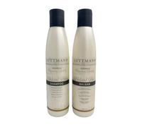 LUTTMANN® Natural Hair Shampooing + baume 200 ml - Perruque de remplacement de cheveux deuxième - Soin intensif pour toutes les perruques de cheveux humains, postiches, extensions et extensions de