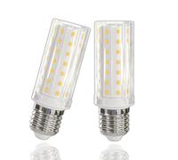 LUTW Ampoule LED E27 Maïs Classe B, 5W Ampoules LED (Équivalent 90W Halogène), Ampoule E27 Blanc Chaud 3000K, Efficacité Energétique, 925LM, Non-Dimmable, Lot de 2