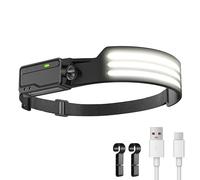 LUTW LED Lampe Frontale avec Détecteur de Mouvement, USB Rechargeable Torche Frontale, Portable Batterie Lumiere Frontale 1200 mAh, IPX4 Étanche pour Bricolage Camping Pêche, 1P