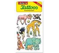 Lutz Mauder 44696 Set de tatouages pour enfant Motif animaux du zoo