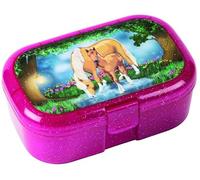 Lutz Mauder TapirElla 10661 Boîte à déjeuner, pailletée, pour enfant, avec compartiment amovible, motif cheval, fille