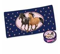 Lutz Mauder TapirElla 40025 Serviette magique Motif chevaux 60 x 30 cm 100 % coton