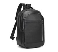 LUUFAN Sac à dos en cuir véritable pour homme, sac à dos décontracté à plusieurs poches, sacoche pour ordinateur portable 15,6 pouces, pour les voyages, les affaires et les activités de plein air