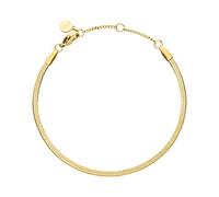 LUUK LIFESTYLE Bracelet féminin à maille serpent en acier inoxydable, design classique et discret, idée cadeau Saint Valentin, anniversaire, départ, voyage, or