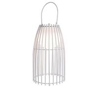 LUUK LIFESTYLE Lampe de salon LED Design, étanche IP44, lampe camping, Luminosité réglable, Batterie rechargeable via USB, Blanc mat