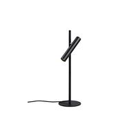 LUUK LIFESTYLE Lampe de table à LED, design esthétique minimaliste, lampe de bureau, lampe de lecture, lampe de chevet, contrôle tactile, luminosité réglable, luminaire d’appoint, noir mat