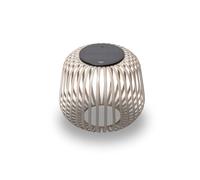 LUUK Studio Lampe de table sans fil rechargeable par énergie solaire & USB-C, design bohème moderne, intensité réglable & fonction lanterne, lampe design pour intérieur & extérieur, brun nomade
