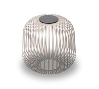 LUUK Studio Lampe solaire de jardin portable, grande lanterne d’extérieur, lanterne LED de table, lumière pour balcon, éclairage extérieur étanche IP65, lampe design & déco minimaliste, brun nomade