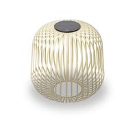 LUUK Studio Lampe solaire LED d’extérieur mobile, éclairage de terrasse étanche & lanterne décorative, batterie rechargeable via USB-C et énergie solaire, lampe design, brun sable