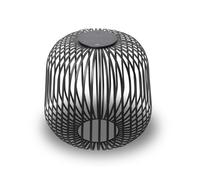 LUUK Studio Lanterne de jardin LED mobile, lampe solaire pour intérieur & extérieur au design moderne, étanche IP65, batterie rechargeable via solaire & USB-C, noir
