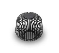 LUUK Studio Lanterne Solaire Noir, Rechargeable Lampe de Terrasse, sans fil étanchéité IP65 pour usage intérieur et extérieur, Decoration jardin, Eclairage Balcon, Patio, Lumière d’ambiance dimmable