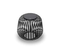 LUUK Studio Lanterne Solaire Noir, Rechargeable Lampe de Terrasse, sans fil étanchéité IP65 pour usage intérieur et extérieur, Decoration jardin, Eclairage Balcon, Patio, Lumière d’ambiance dimmable