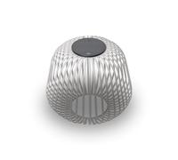 LUUK Studio Lanterne Solaire, Rechargeable Lampe de Terrasse, sans fil étanchéité IP65 pour usage intérieur et extérieur, Decoration jardin, Eclairage Balcon, Patio, Lumière d’ambiance dimmable, Gris