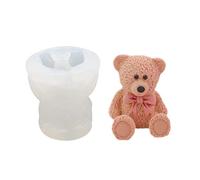 luukiy Moule en Silicone Ourson 3D Ours Moule Silicone Animaux Moule À Glaçons pour Bricolage Chocolat, Bonbons, Gâteau, Cuisson