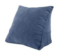 LuukUP Wedge Oreillers Lit Soutien Wedge Canapé Oreiller-Retour Soutien Triangle Oreiller Canapé Lit Chaise de Bureau Reste Coussin Coussin-pour La Lecture (Bleu)