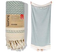 Luum® Serviette de plage 90 x 200 cm, serviette de sauna, serviette de bain, serviette de yoga, serviette de douche, serviette de sauna, serviette de voyage, serviette de sport, pour homme et femme,