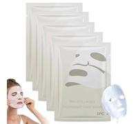 Luuma Collagen Mask,Masque Collagene Visage Korean,Masque Visage Hydratant,Bio-Collagen Masque Profond Réel,Masque Hydrogel,Minimisation des Pores,Amélioration de l'Élasticité,Skincare Coréenne (5PC)