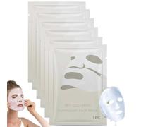 Luuma Collagen Mask,Masque Collagene Visage Korean,Masque Visage Hydratant,Bio-Collagen Masque Profond Réel,Masque Hydrogel,Minimisation des Pores,Amélioration de l'Élasticité,Skincare Coréenne (6PC)