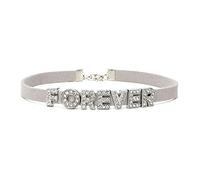 Luunay Velours Coréenne Collier Court Collier Anglais Collier Alphabet pour Toujours Collier De Diamants Pleine Colliers