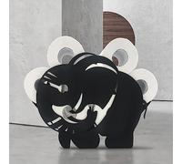 LuusMm Porte-Toilettes En Métal Noir Drôle, Support De Papier De Toilette D'éléphant, Support De Papier De Toilette D'animaux, Porte-Toilettes Mural/Halles