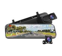 LUUXWPFZ Rétroviseur Caméra Embarquée Dashcam, pour Tesla Model Y Juniper 2025 2026 Double Objectif Enregistreur de Conduite Écran Tactile Moniteur Accessoire