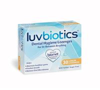 Luv Biotics Probiotiques Buccaux - Pastilles Citron Sans Sucre avec Xylitol & Aloe Vera, Anti-Haleine & Santé des Gencives - Soin Buccal Naturel, Bouche Sèche - 30 Pastilles