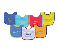 Luv Durable Friends Lot de 3 Lot de 7 satisfaits Bavoir avec envers imperméable