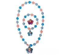 LUV HER Disney Princesses Cendrillon Parure de bijoux 3 pièces avec collier, bracelet et bague à perles Accessoires de jeu pour fille à partir de 3 ans