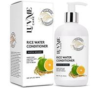 Luv Me Care - Après-shampoing à l'eau de riz pour cheveux - 10 Fl Oz - Avec biotine - Eau de riz - Pour la croissance des cheveux, améliore la force, le volume et la brillance - Pour cheveux secs,