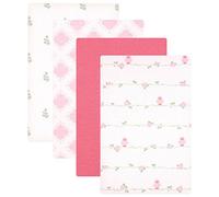 Luvable Friends Flannel 4 Piece Receiving Blankets, Bird