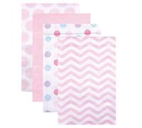 Luvable Friends Flannel 4 Piece Receiving Blankets, Birdies