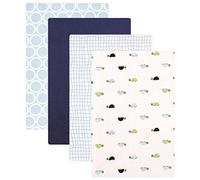 Luvable Friends Flannel 4 Piece Receiving Blankets, Turtles