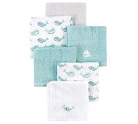 Luvable Friends Gants de toilette unisexe en coton ultra doux motif baleine bleue Taille unique