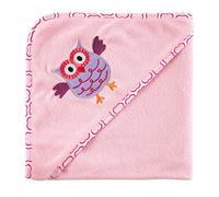 Luvable Friends Hooded Towel, Pink Owl