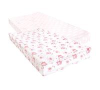 Luvable Friends Housse de matelas à langer unisexe pour bébé, motif éléphant, taille unique
