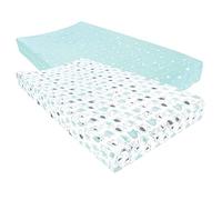 Luvable Friends Housse de matelas à langer unisexe pour bébé, motif éléphant, taille unique