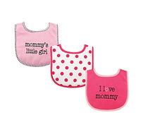 Luvable Friends Lot de 3 bavoirs unisexe en coton avec garnissage en fibre, taille unique