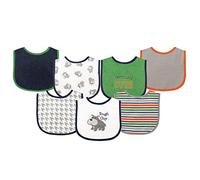 Luvable Friends Lot de 7 bavoirs drooler avec dos étanche, résistant
