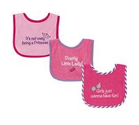 Luvable Friends "Pretty Little Lady" 3-pack Bavoirs